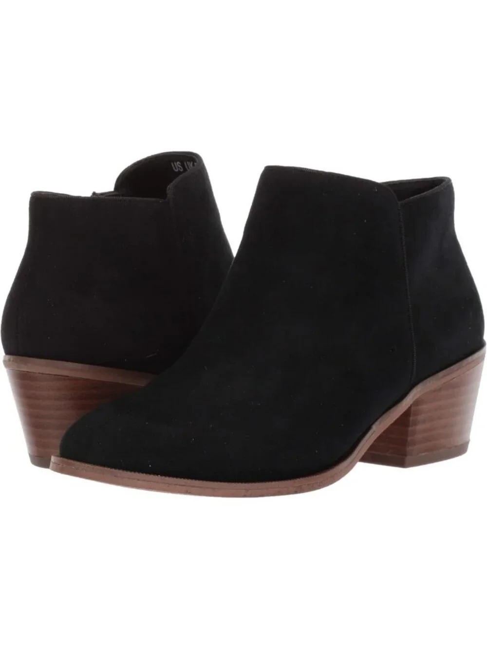 Stylish Low Heel Ankle Boots with Side Zipper & Stacked Block Heel for Women